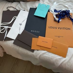 Louis Vuitton Shopping Bag, Prada, Gucci & Tiffany